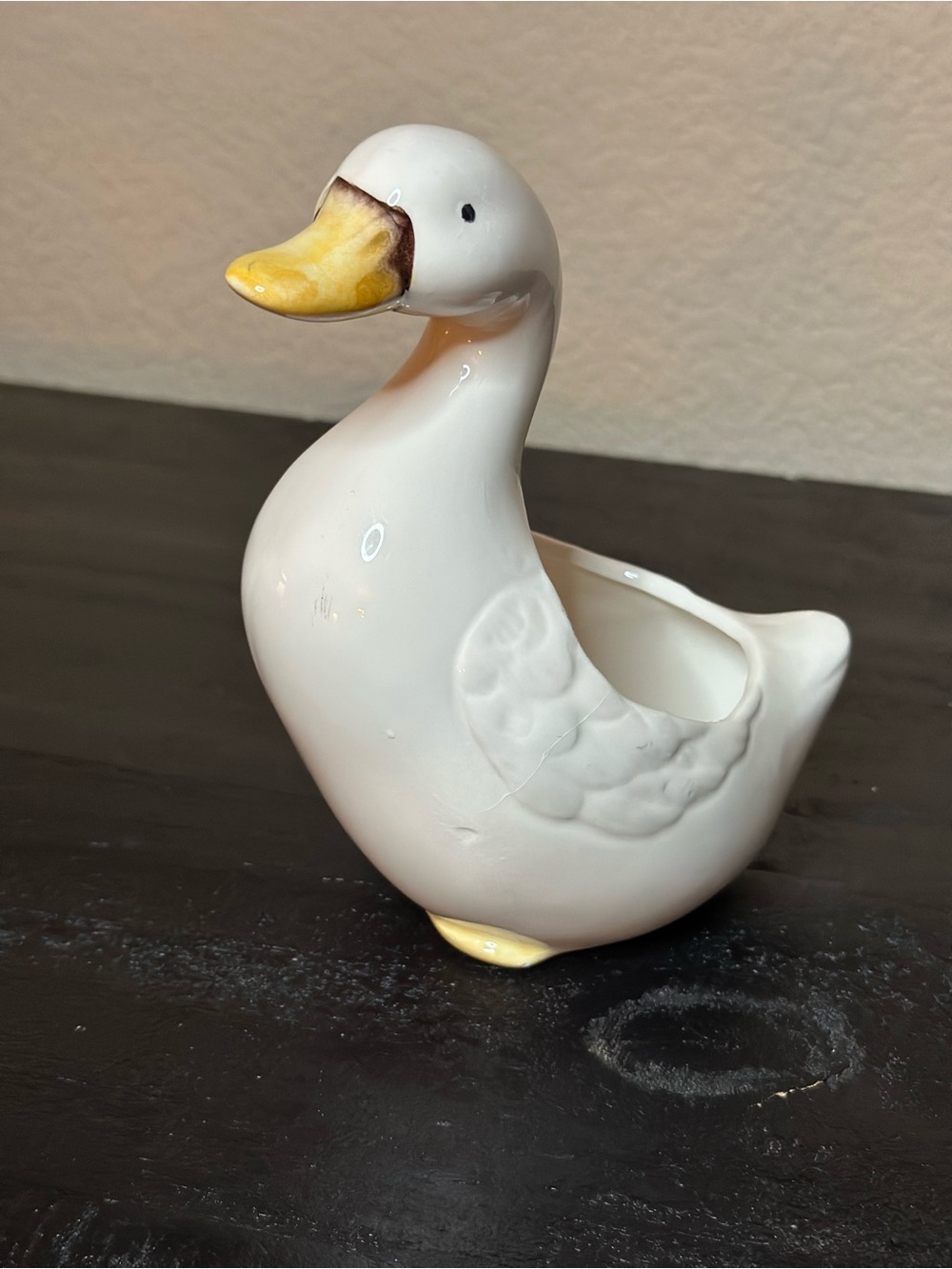 Vintage Napco Ceramic Duck Planter 6X4